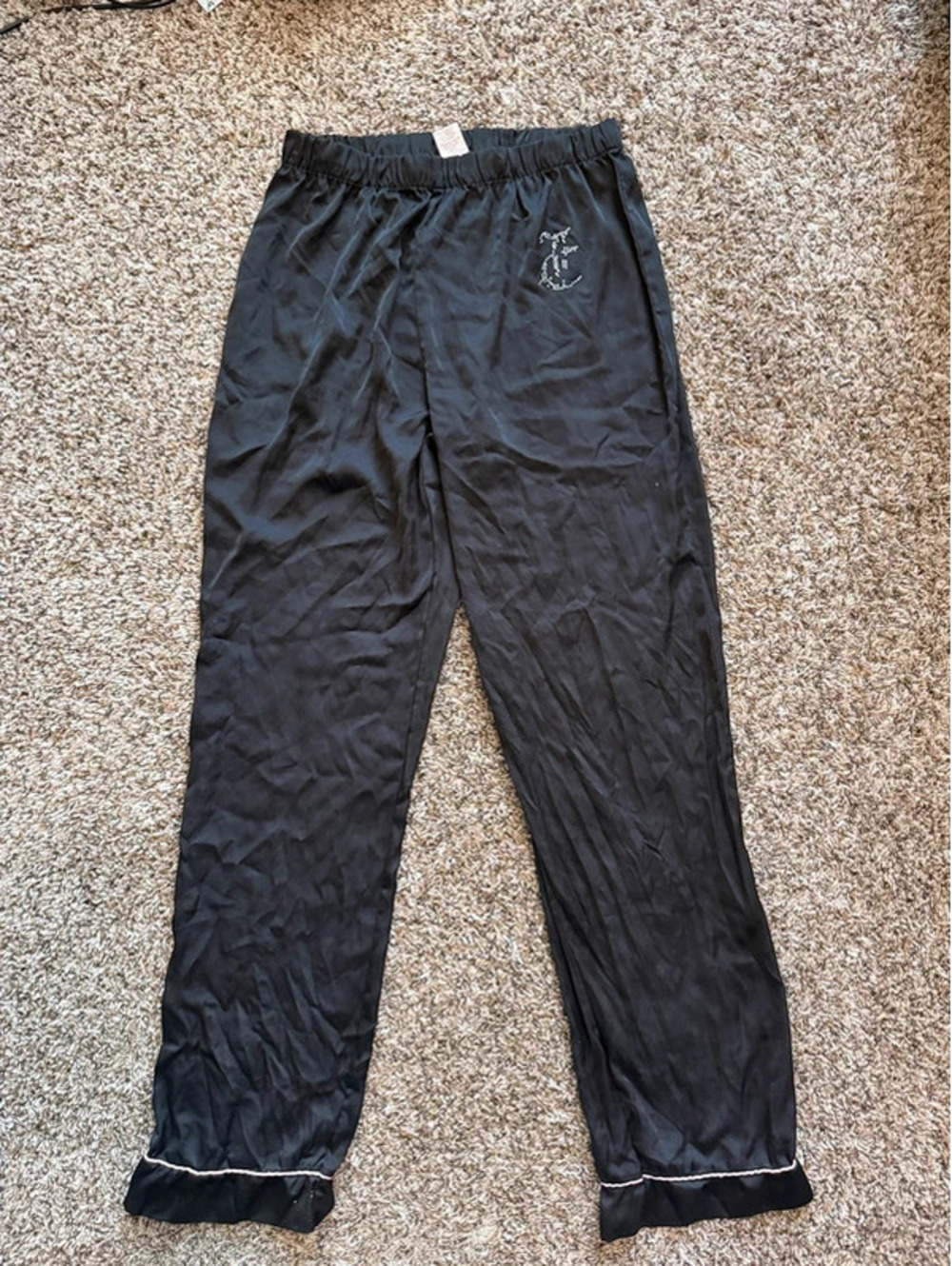 Juicy coture pajama leggings lounge pants black
